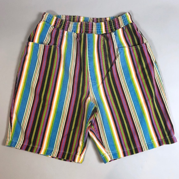 90s striped shorts